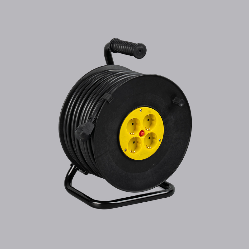 G4R-2.5P Alman tipi demir çerçeve 3G2.5mm² 30m kablo makarası